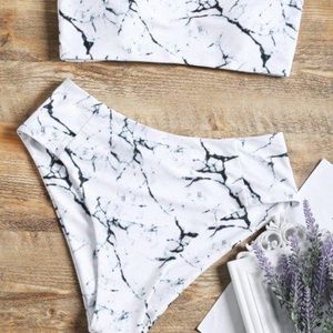 Zaful Marble Bikini Set